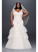 Lace and Tiered Tulle Plus Size Wedding Dress  Collection 9WG3897