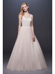 Lace and Tulle Ball Gown Wedding Dress with Ribbon  Collection NTWG3905