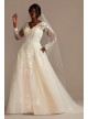 Lace and Tulle Long Sleeve Ball Gown Wedding Dress  Collection 9SLWG3861