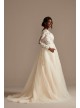 Lace and Tulle Long Sleeve Ball Gown Wedding Dress  Collection 9SLWG3861