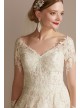 Lace and Tulle Long Sleeve Ball Gown Wedding Dress  Collection SLWG3861