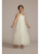 Lace and Tulle Spaghetti Strap Flower Girl Dress DB Studio WG1447