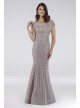 Lara Beaded Lace Cap Sleeve Mermaid Gown Lara 29763