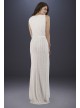 Lara Brandy Beaded Faux-Wrap V-Neck Wedding Dress Lara 51018