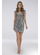 Lara Collette Short Beaded V-Neck Dress Lara 29909