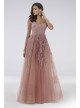 Lara Davi Floral Applique Lace Ball Gown Lara 29797