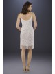 Lara Demi Beaded Short Fringe Hem Wedding Dress Lara 51040