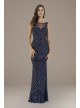 Lara Esme Beaded Illusion Neck Mermaid Gown Lara 29538