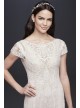 Laser-Cut Lace Illusion Cap Sleeve Wedding Dress Melissa Sweet MS251194