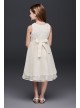 Lattice Bodice Dress with Tiered Tulle Skirt Rare Editions E721347