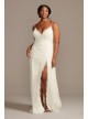 Leaf Pattern Lace A-Line Plus Size Wedding Dress Melissa Sweet 8MS251220