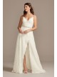 Leaf Pattern Lace Slit Skirt A-Line Wedding Dress Melissa Sweet MS251220