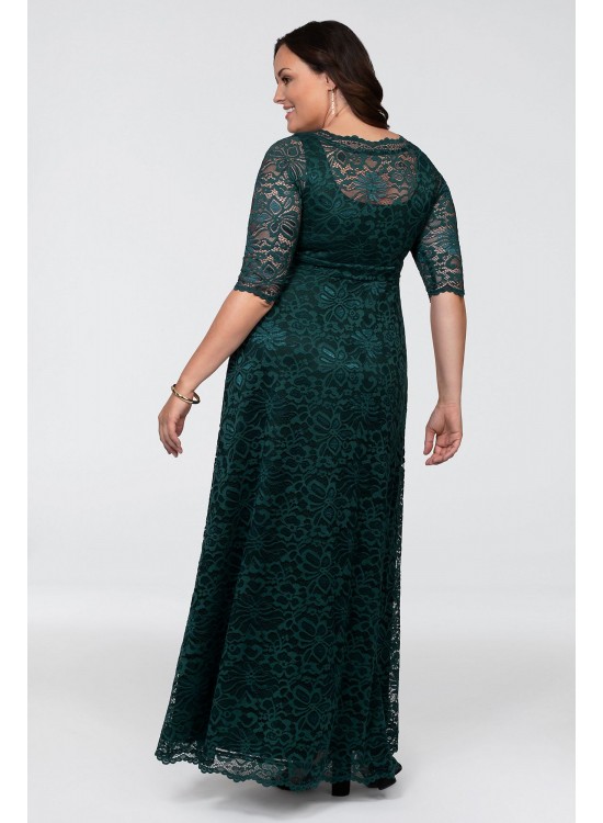 Leona Lace A-Line Plus Size Gown Kiyonna 11180902