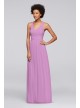 Long Bridesmaid Dress with Crisscross Back Straps  W10974