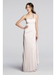 Long Mesh One Shoulder Illusion Dress  F19074