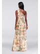 Long One Shoulder Printed Chiffon Dress  F18055P