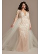 Long Sleeve Bodysuit Plus Size Wedding Dress  9LSSWG851