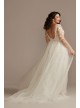 Long Sleeve Bodysuit Plus Size Wedding Dress  9LSSWG851