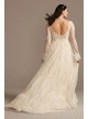 Long Sleeve Chantilly Lace Plus Size Wedding Dress Melissa Sweet 8MS251227