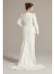 Long Sleeve Crepe Mermaid Plus Size Wedding Gown Galina Signature 9SWG919