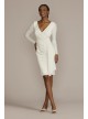 Long Sleeve Jersey Dress with Side Draping DB Studio SDWG1091