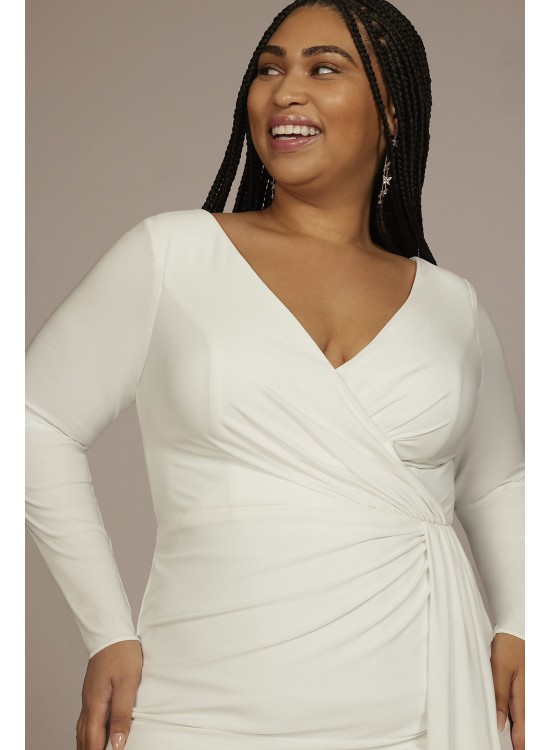 Long Sleeve Plus Size Jersey Dress DB Studio 9SDWG1091