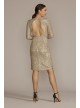 Long Sleeve Sequin Wrap Style Dress DB Studio D39NY22273