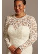 Long Sleeve Venice Lace Plus Size Wedding Dress Melissa Sweet 8MS251217