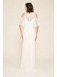 Luz Embroidered Cold Shoulder Sheath Wedding Dress Tadashi Shoji BBO18048LBR