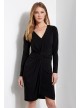 Meghan Twist Long Sleeve Crepe Sheath Dress Karen Kane L43560