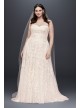 Melissa Sweet  Lace A-Line Plus Size Wedding Dress Melissa Sweet 8MS251174