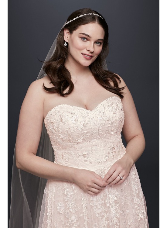 Melissa Sweet  Lace A-Line Plus Size Wedding Dress Melissa Sweet 8MS251174