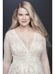 Melissa Sweet Linear Lace Plus Size Wedding Dress Melissa Sweet 8MS251173