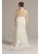 Mermaid Plus Size Wedding Gown with Ruffle Hem Melissa Sweet 8MS251256