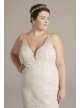 Mermaid Plus Size Wedding Gown with Ruffle Hem Melissa Sweet 8MS251256