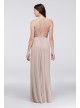 Mesh Open-Back Lace Bridesmaid Dress  F19608