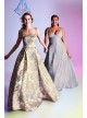 Metallic Brocade Double Spaghetti Strap Ball Gown Blondie Nites 2057BN