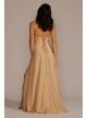 Metallic Cowl Neck Dress with Lace-Up Back DB Studio D21NY2129