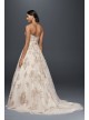 Metallic Lace Applique A-Line Wedding Dress  CWG767