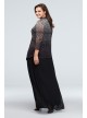 Metallic Leopard Print Jacket and Sheath Dress Set Onyx 950606