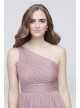 Micro-Pleated Mesh One-Shoulder Dress DB Studio W60042