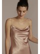 Midi Charmeuse Bridesmaid Slip Dress David&#039;s Bridal F20609