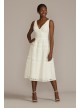 Midi-Length Lace V-Neck Dress with Banded Trim DB Studio SDWG1083