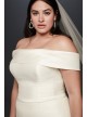 Mikado Off-the-Shoulder Plus Size Wedding Dress  Collection 4XL9WG3880