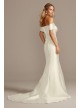 Mikado Off-the-Shoulder Trumpet Wedding Dress  Collection 4XLWG3880