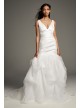 Mikado Wedding Dress with Tossed Tulle Skirt  VW351458