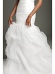 Mikado Wedding Dress with Tossed Tulle Skirt  VW351458