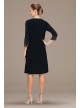 Mock Two-Piece Jersey Jacket Dress with Pearls Alex Evenings 81351519