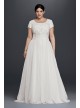 Modest Short Sleeve Plus Size A-Line Wedding Dress  Collection 9SLWG3811