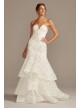 Notch-Neck Lace Corset Mermaid Wedding Dress  CWG846